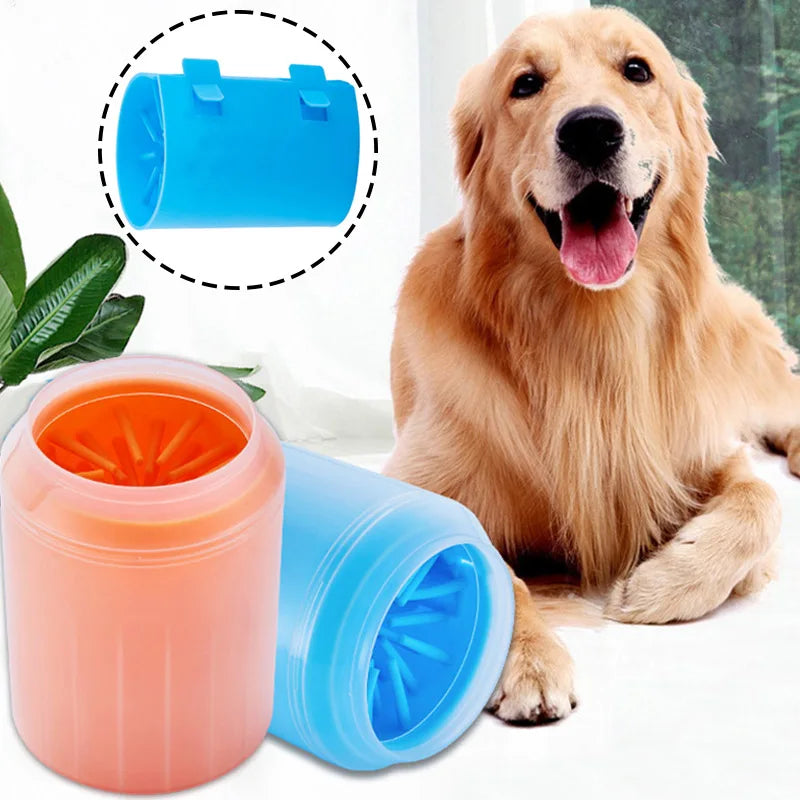 S/M/L Pet Pet Paw Soft Silicone Material Pet Foot Wash Cup Cat and Dog Foot Cleaner Portable Cleaning Tools Bucket Pet Supplies