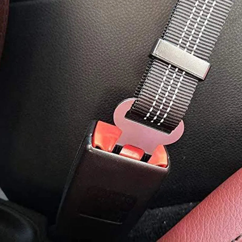 Adjustable Dog Car Seat Belt - Retractable Elastic Safety Leash with Shock Absorption, Pet Car Safety Harness for Dogs