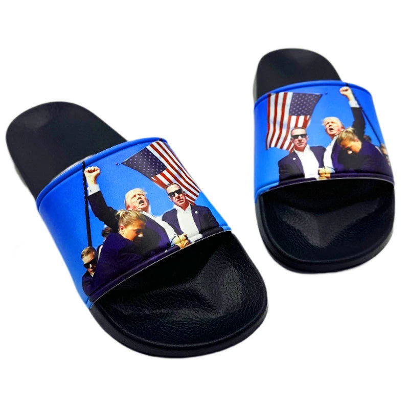Trump Slippers Living Room Slippers for Men Original Brands Shoes Male Shoes Sneakers Comfortable Man Sandal Adult Men's Sandal