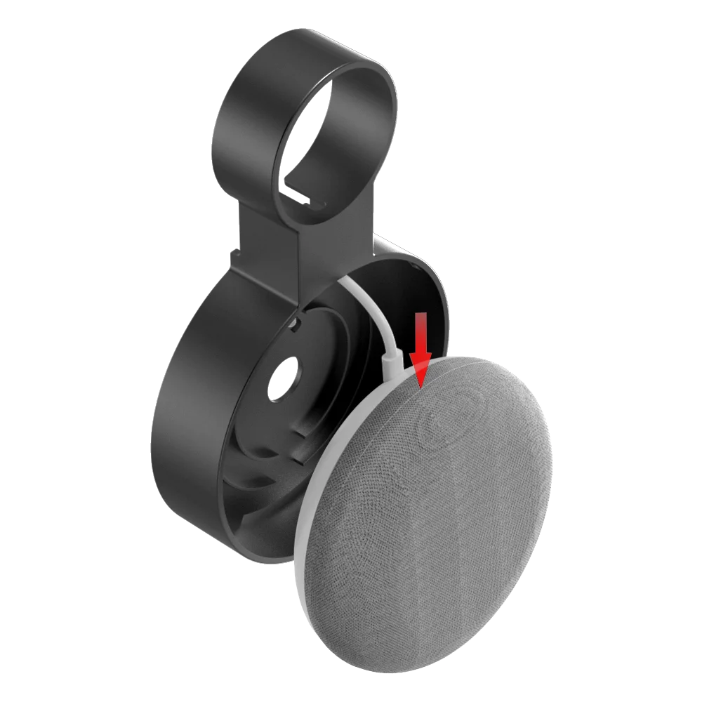 Outlet Wall Mount Stand For Google Home Mini (1st Gen) Google Nest Mini (2st Gen) Cord Management For Google Mini Speaker Holder