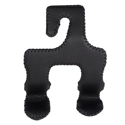 Universal Leather And Metal Car Seat Back Hooks Vehicle Multifunctional High load-bearing storage hook Auto Interior Accessories