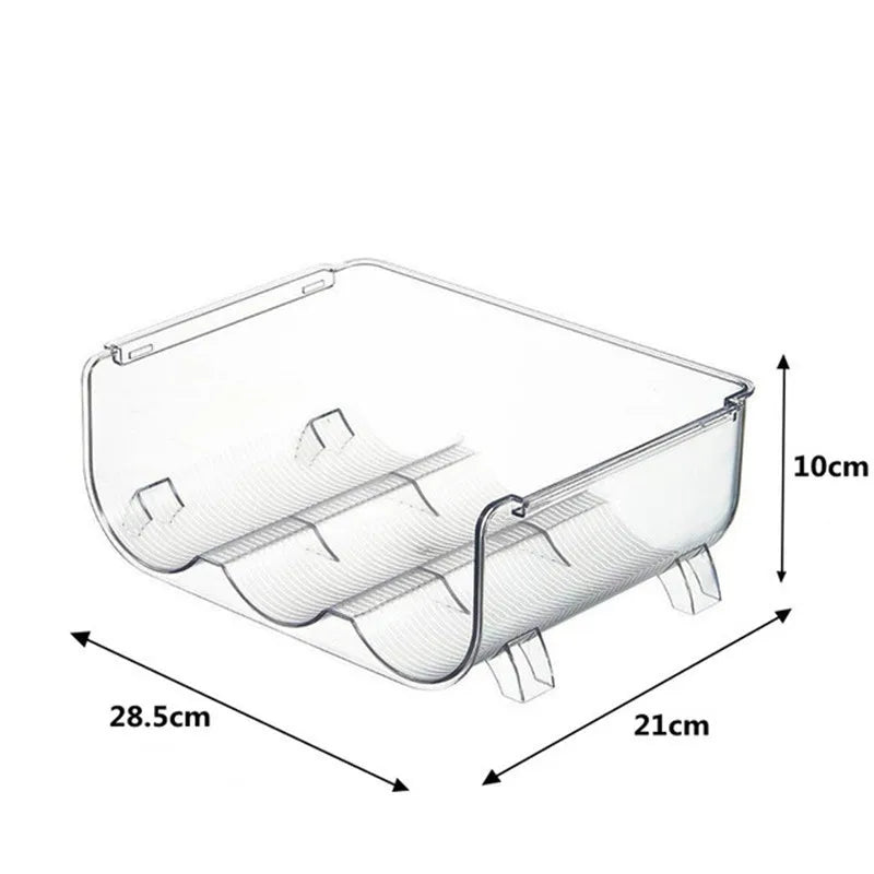 Wine Rack Stackable Fridge Organizer Kitchen Bottle Storage Rack Can Bottle Organizer Holder Rack Kitchen Storage & Organization