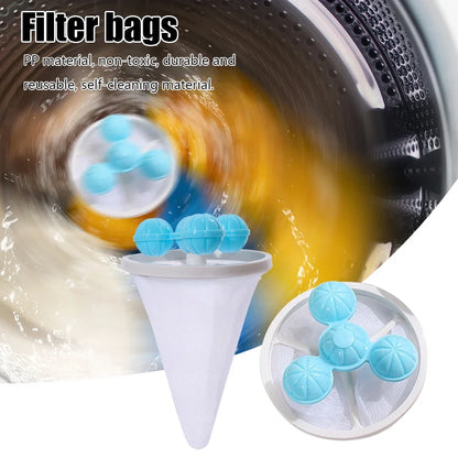1-10pcs Washing Machine Filter Net Floating Lint Filter Mesh Bag Reusable Pet Hair Catcher Remover Laundry Cleaning Tool