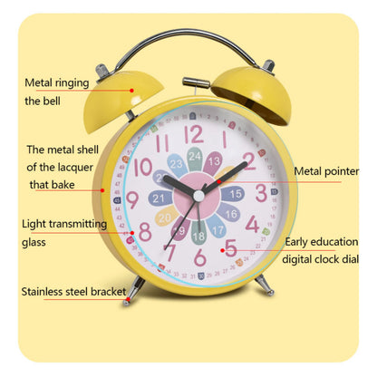 1pc student-only bedroom table alarm clock; 3-inch early education small alarm clock; Room/home décor