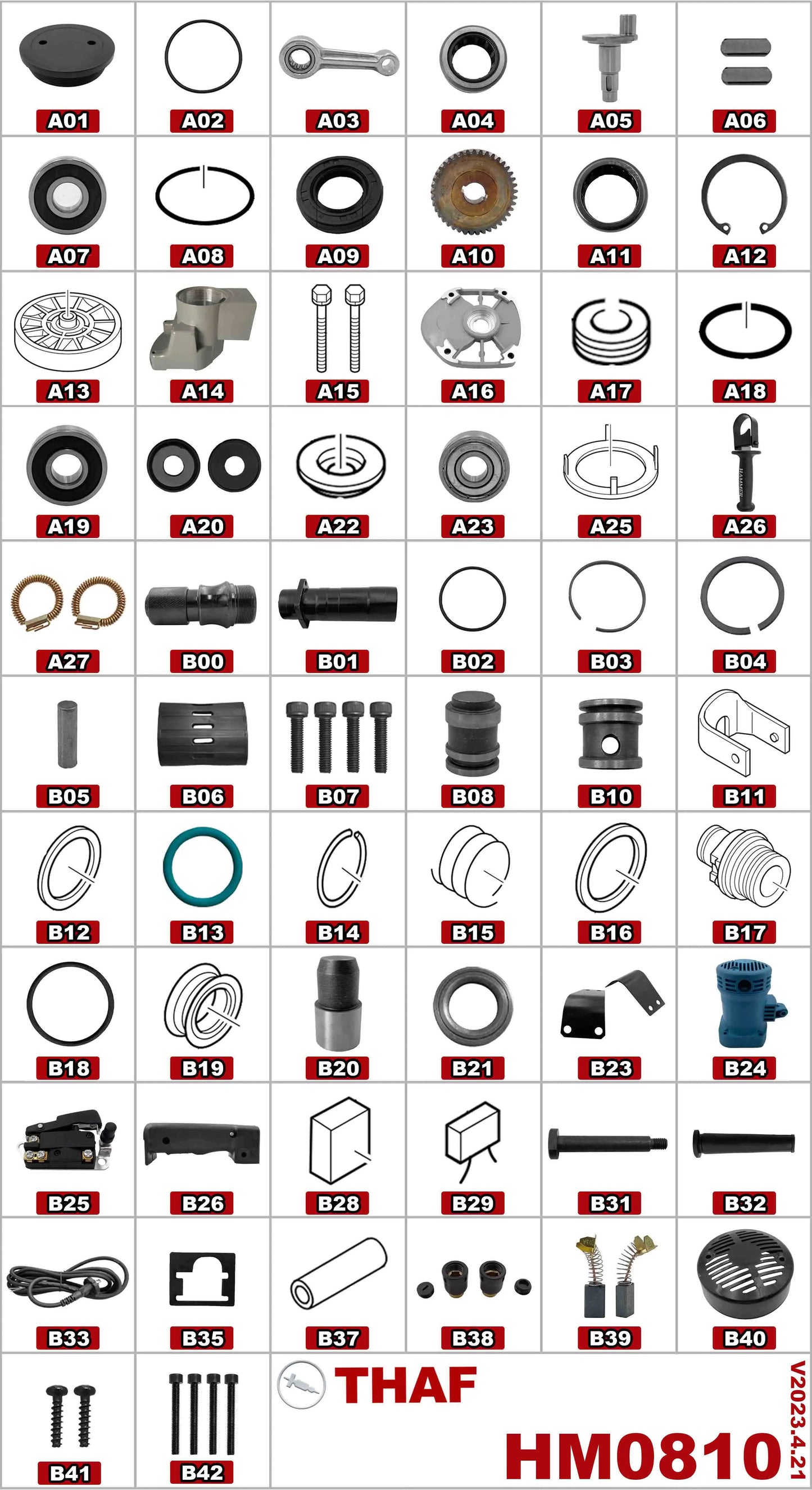 Connecting Rod Replacement Spare Part For Makita Demolition Hammer HM0810 A03