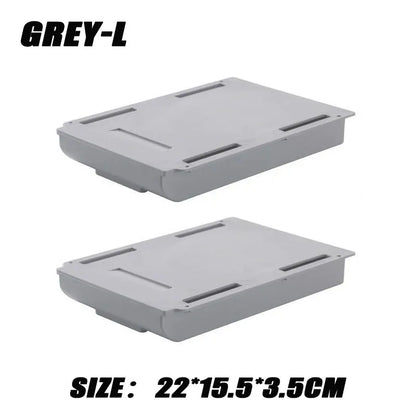 Hidden Drawer Organizer Self-Adhesive Desktop Small Drawer Cabinet Under Table Hidden Drawer Office Home Storage Tools