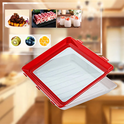 Reusable Food Fresh Keeping Fresh Spacer Organizer Detachable Food Plastic Fresh-Keeping Tray for Store Vegetables/Fruits/Meat