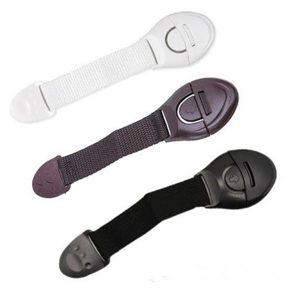 3pcs Coffee Black White Baby Safety Lock Child Toddler Cabinet Drawer Refridgerator Lock for Kids Protection Straps Locks