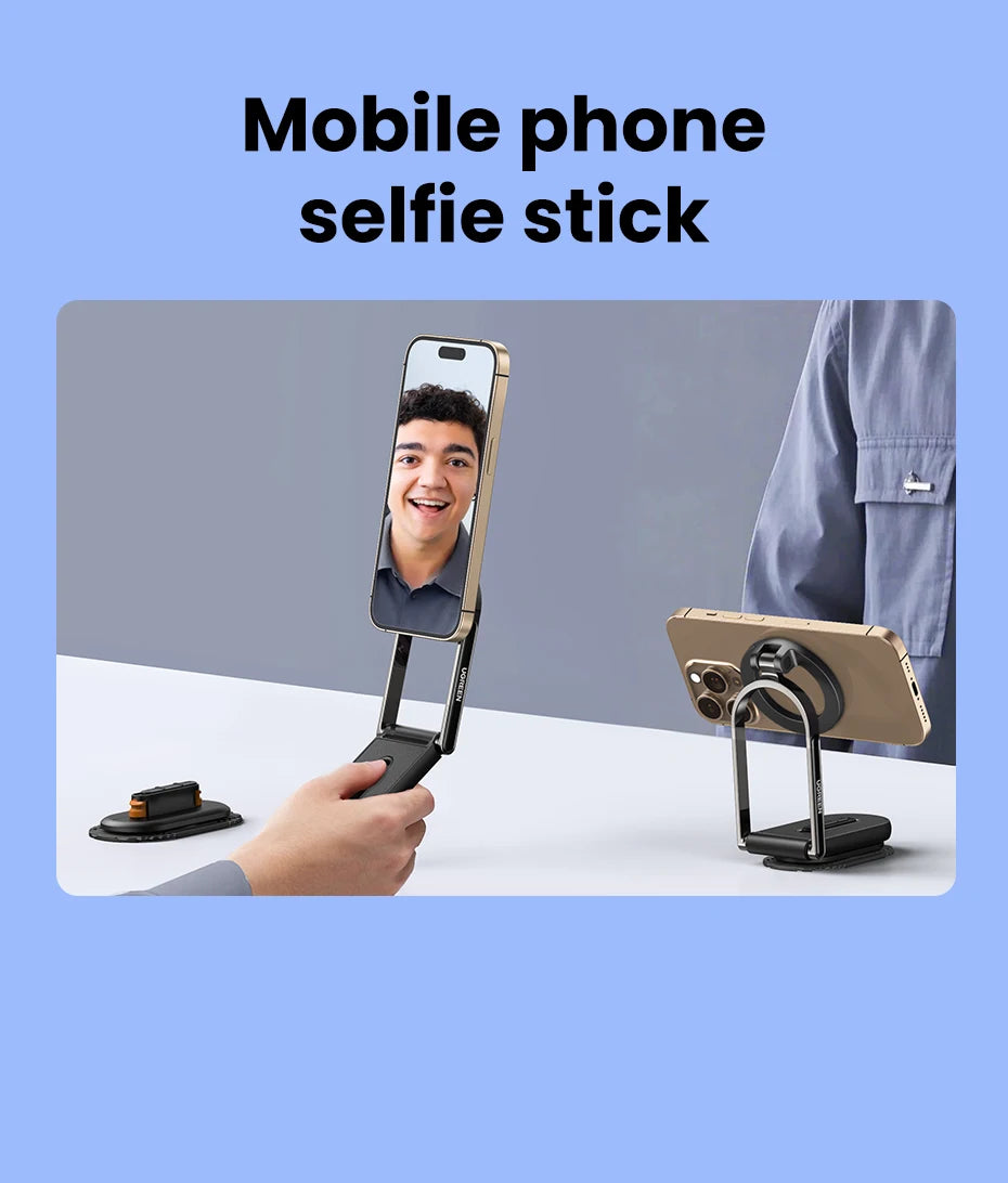 UGREEN Magnetic Car Phone Holder Dashboard 360° Rotatable & Detachable Car Mount For Magsafe iPhone 16 15 Pro Samsumg S25 Xiaomi