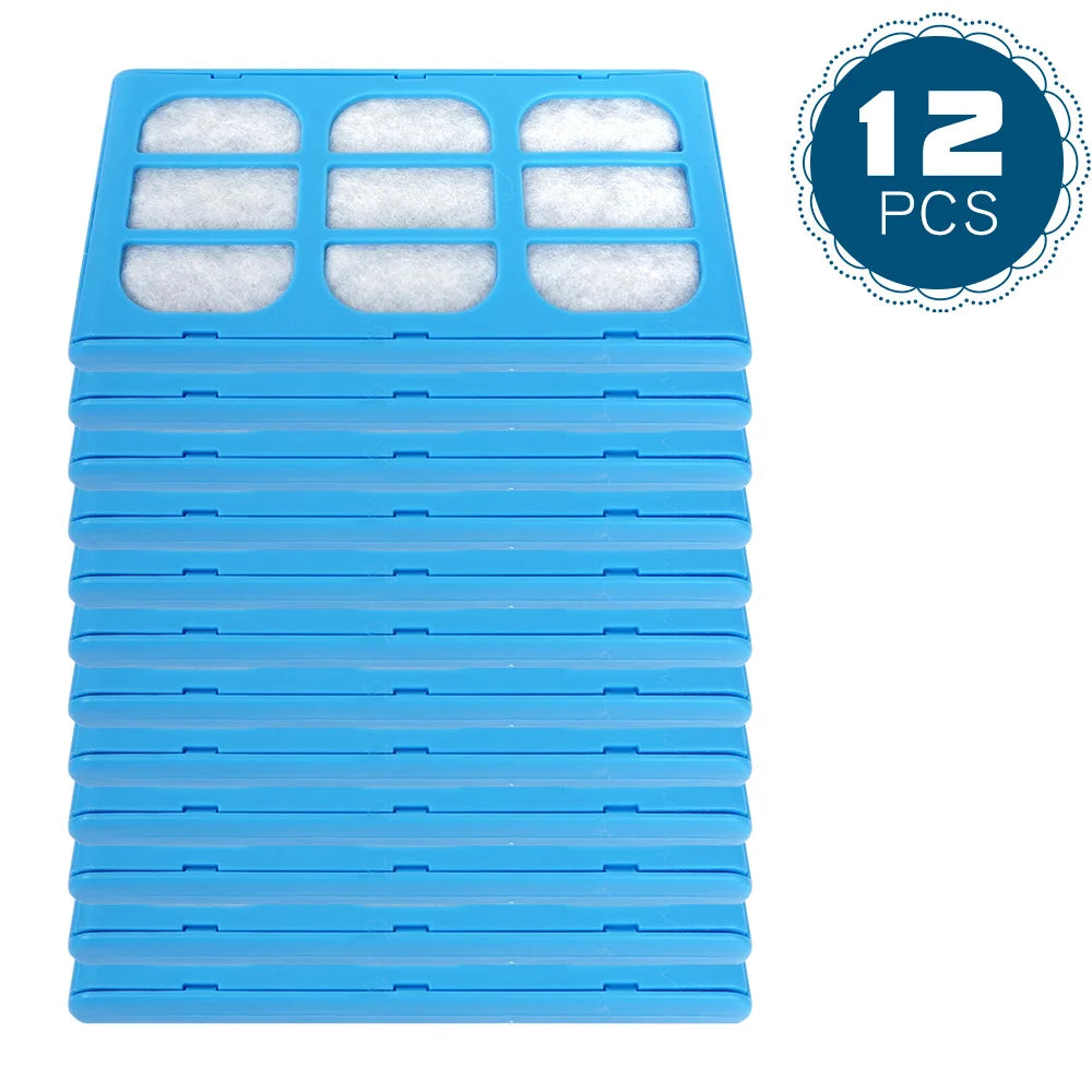 12 PCS Pet Water Fountain Filter Replacement Water Filter Cartridges Compatible with Cat Mate & Dog Mate Fountains