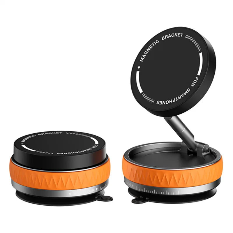 Magnetic Car Mount Stand Vacuum Strong Suction Stand Phone Holder Foldable 360 Rotation Adjustable Car Phone Bracket for Magsafe