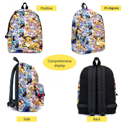 Pokemon Pikachu School Bags Backpacks Anime Kids Bags Kawaii Big Capacity Travel Bag Teenagers Schoolbag Girls Boys Rucksacks