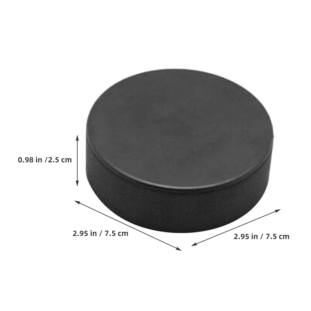 3pcs Black Ice Hockey Pucks Training Supplies Durable Solid Foam for Roller Hockey Sports Equipment
