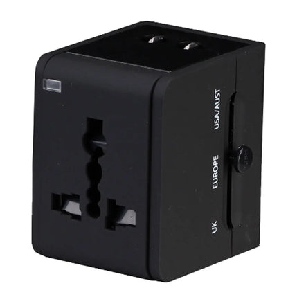 Universal Travel Adapter with USB - Worldwide All-in-One Smart Power Converter Socket