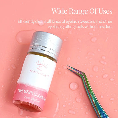 SongLash 25ml Eyelash Tweezers Cleanser Lash Glue Extension Supplies Sponge Eyelash Extension Cleaner Makeup Tools
