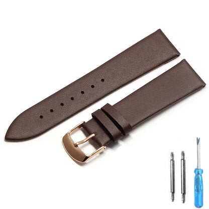 20mm watch band 18mm 20mm 22mm Leather strap thin smooth watch strap belt Suitable Suitable for smartwatches