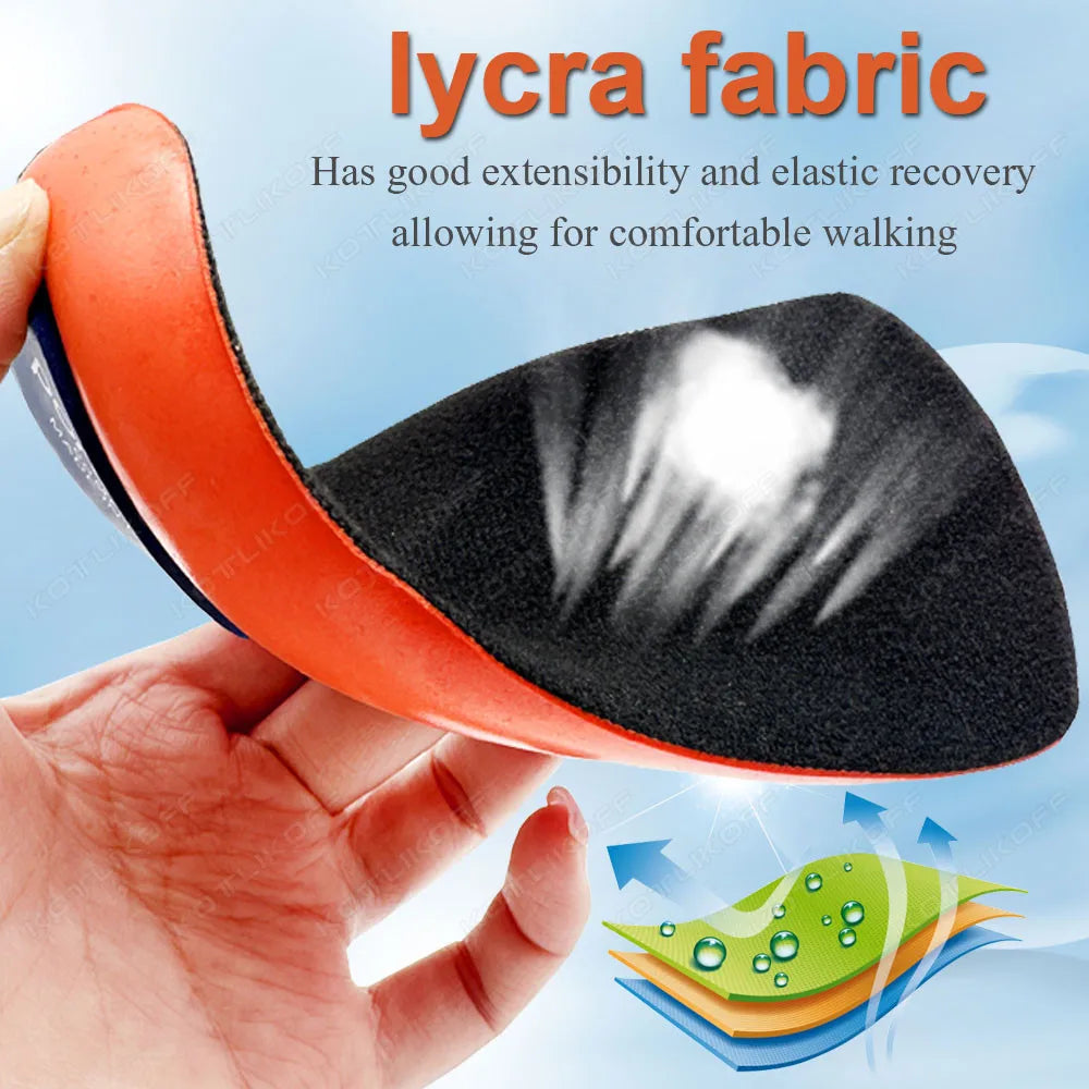 Best Heel Inserts For Plantar Fasciitis Flat Feet Arch Support Orthopedic Insole Elastic Shock Absorption Sneakers Half Shoe Pad