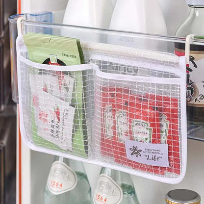 Convenient Hanging Compartment Classification Freezer Household Refrigerator Storage Bag Mesh Bag Fridge Organizer