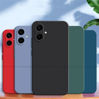 For Samsung Galaxy A06 Case For Samsung Galaxy A06 Cover Funda Shockproof Liquid Silicone TPU Phone Cover For Samsung Galaxy A06