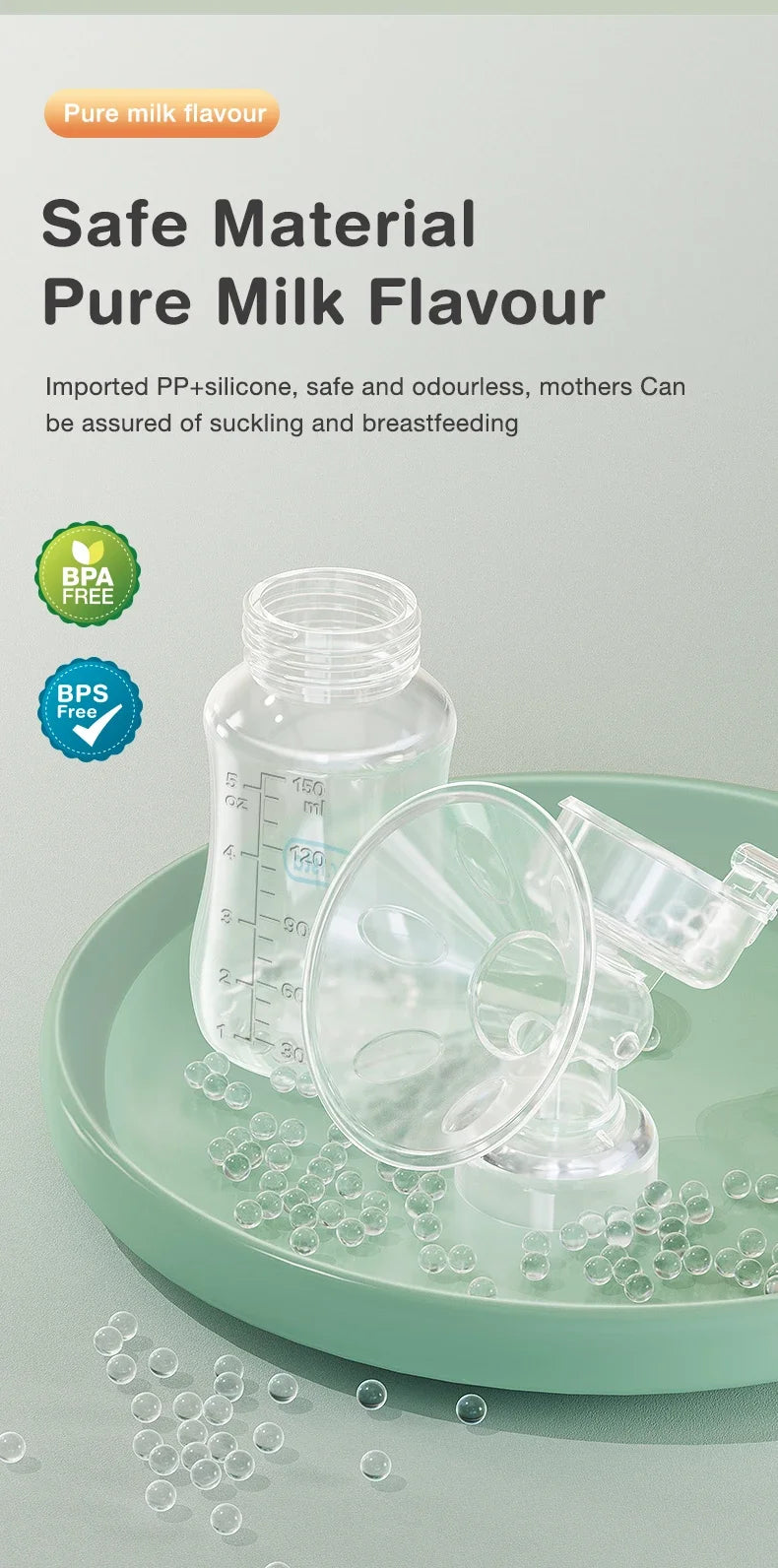 Popular baby breast pump, manual breast pump, breast milk bottle breast pumppostpartum product, breast pump without bisphenol A