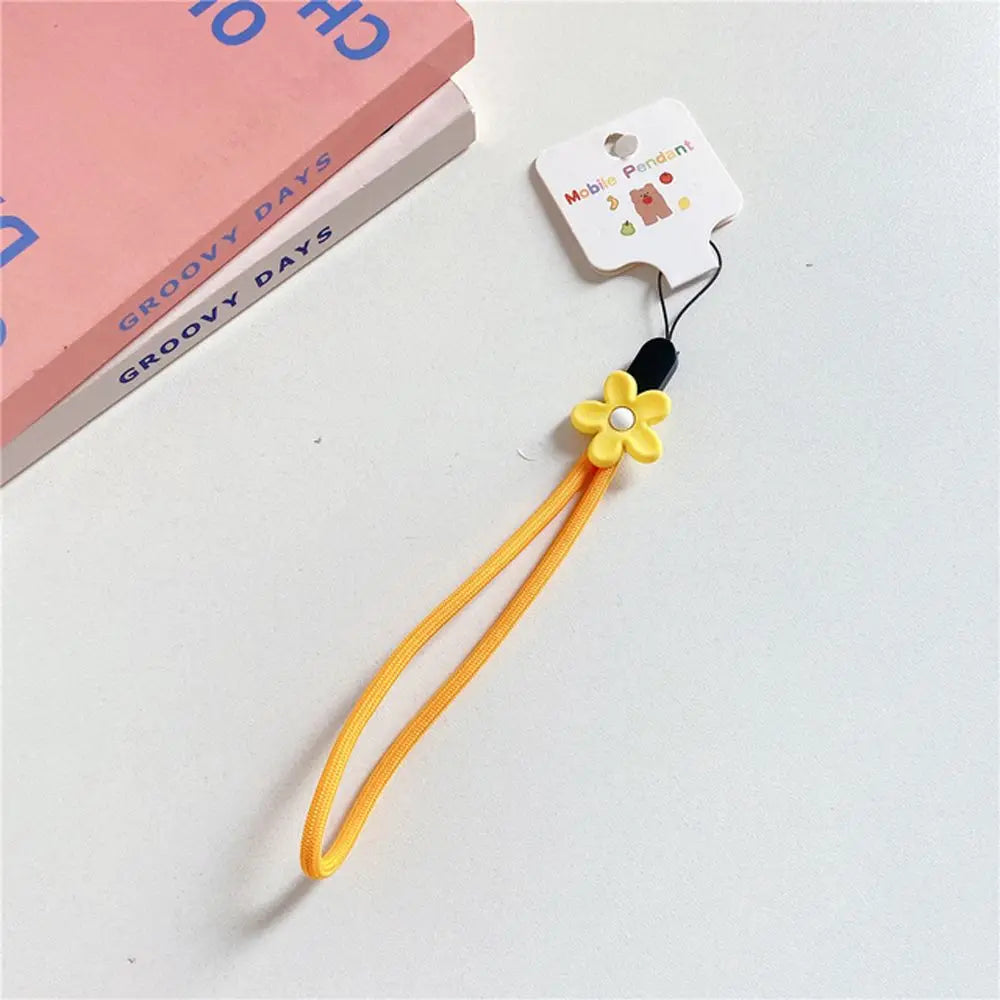 Strap Phone Charms Keys Short Rope Hanging Rope Flowers Phone Strap Phone Hanging Rope Mobile Phone Lanyard Wrist Hand Lanyard