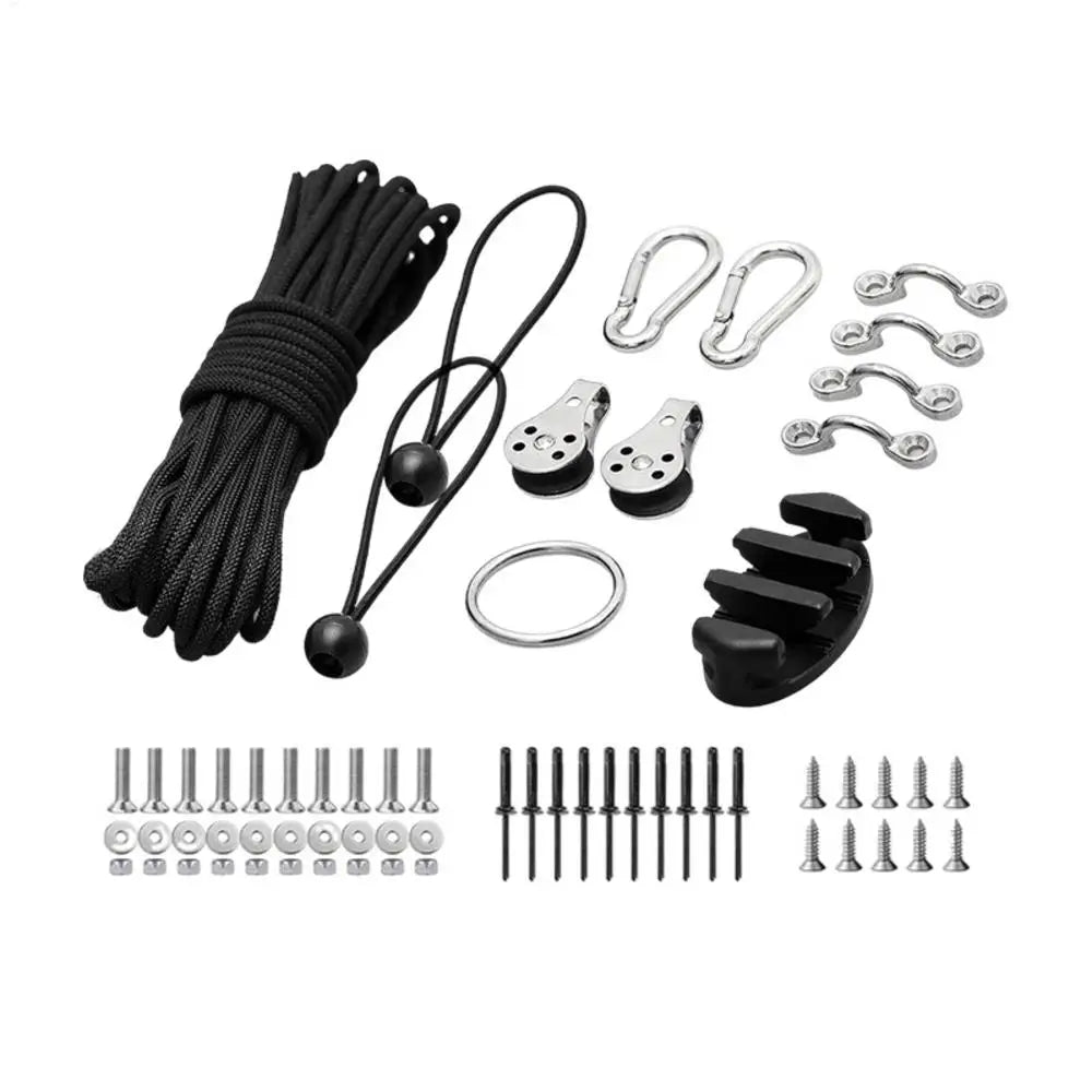 Kayak Anchors Trolley Kit Anchors System For Kayak Canoes Boat Kayak Hardware Eyes Wellnuts Screws Kayak Accessories For Kayak