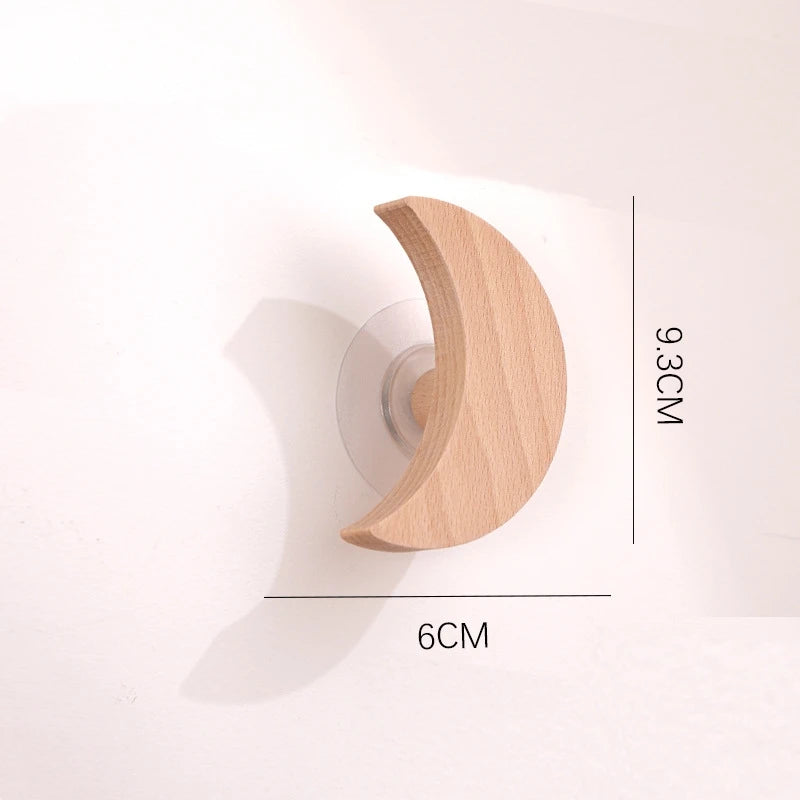 1pcs Animal Wooden Hooks Cute Room Decor Hook Wall Keychain Coat Hook Home Door Wood Hook Hanger Kitchen Accessories Gadget