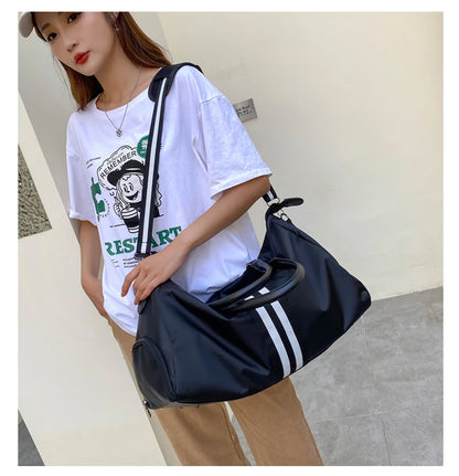 Personalized Travel Bag Men's And Women's Handbags Sports Training Yoga Bag Waterproof Weekend Bag Customized Logo Name Pattern