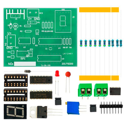 Electronic Electrician Counter Display Mounting Soldering Kit  Electronic Components Printed Circuit Board for Skills Practice