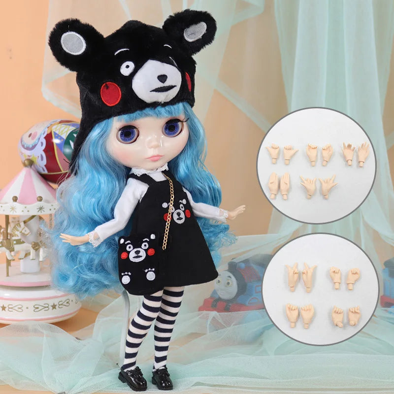 ICY DBS Blyth Doll Cute Combination Including Clothes Shoes Hand Set AB Cosplay Dressing 1/6 BJD Anime Girl OB24