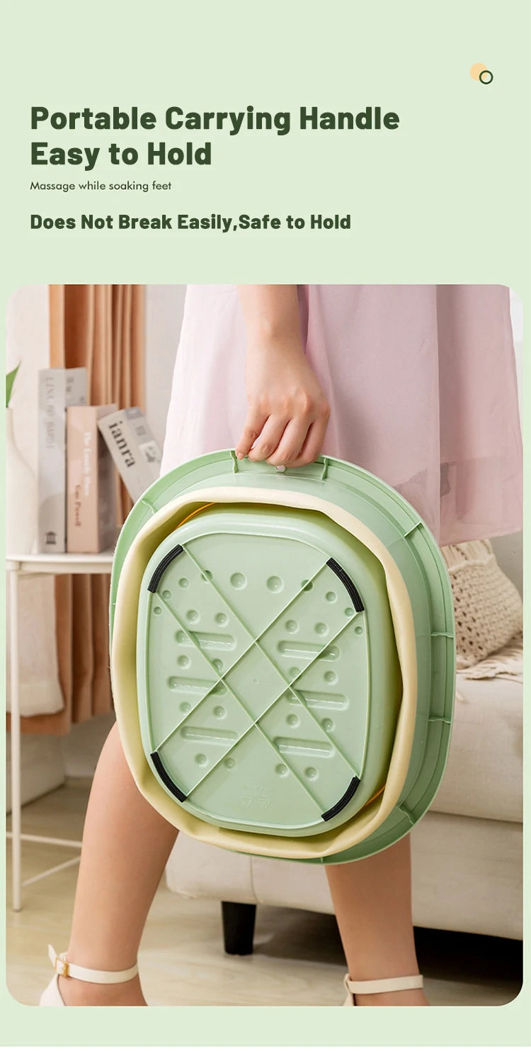 Foldable Home Foot Bath Bucket Massage Foot Wash Leisure Health Bucket Children Foot Bath Basin Portable Foot Soak Foot Tub