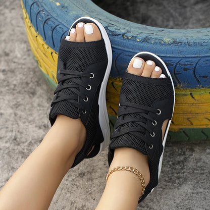 Women Sandals New Lady Platform Chunky Sandals Comfortable Women's Sandals Open Toe Casual Summer Sports Shoes Plus Size 43