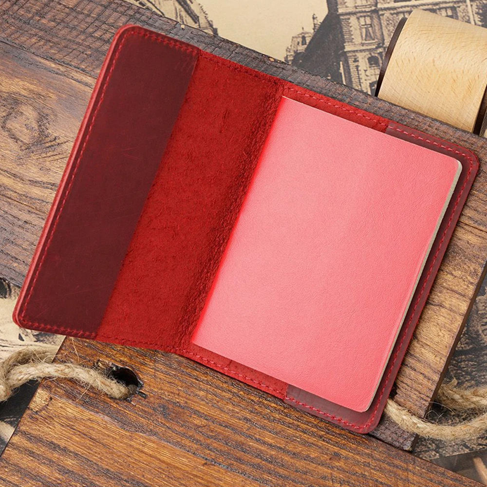 Genuine Leather Passport Cover USA Travel Accessories Menassport Holder America Passport Pouch