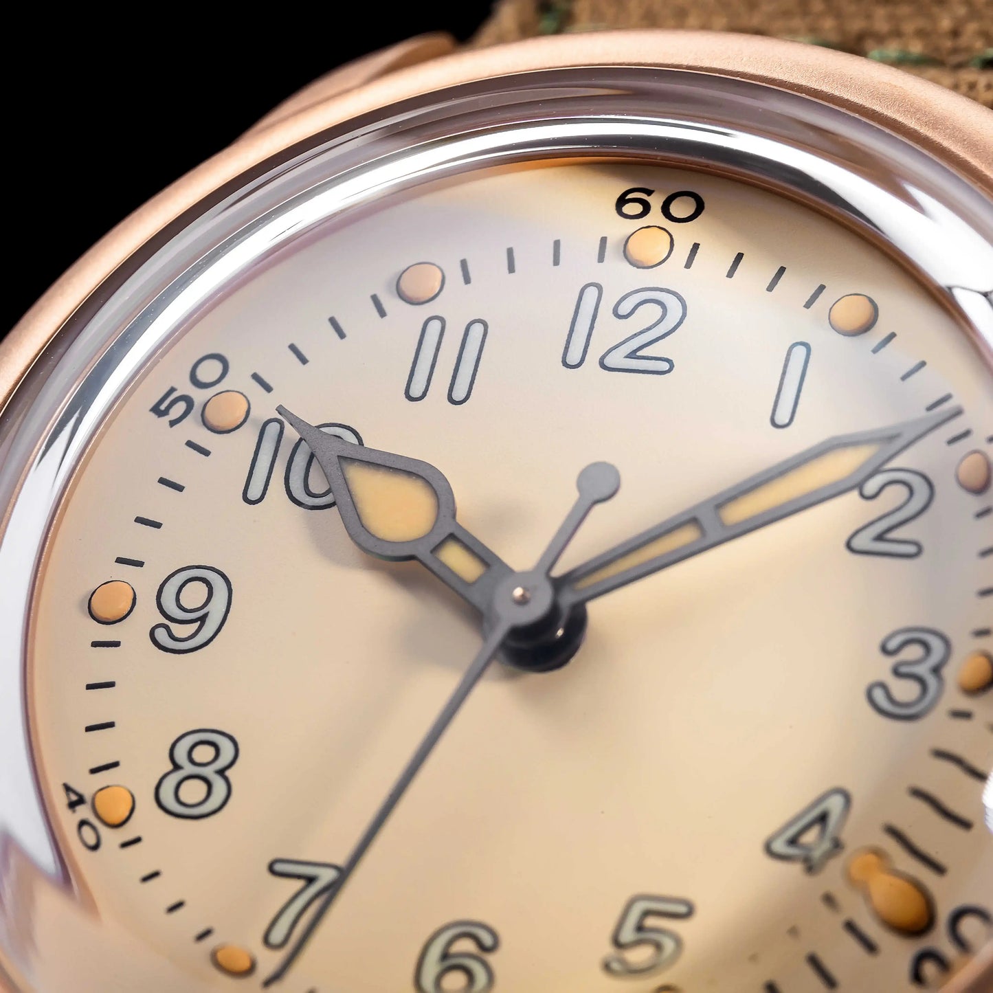 【SHY035】THORN Watch CuSn8 Tin Bronze Watch 36mm Diameter WWII Military Watch Retro Watch Trendy Men's Watch NH35 Movement