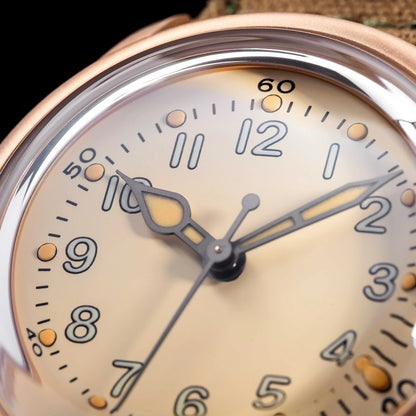 【SHY035】THORN Watch CuSn8 Tin Bronze Watch 36mm Diameter WWII Military Watch Retro Watch Trendy Men's Watch NH35 Movement