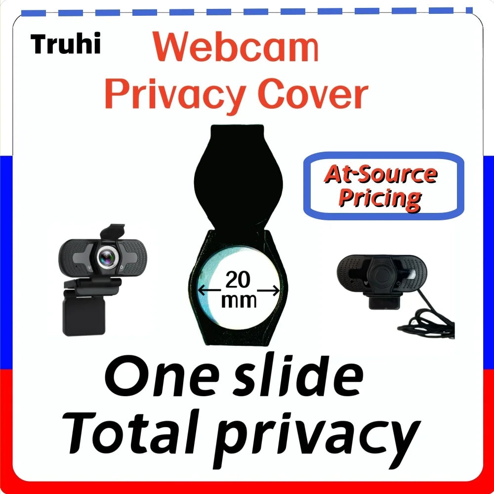 One-Click USB Webcam Privacy Cover - Anti-Hacking Camera Blocker for Logitech C922Pro, Razer & USB Streaming Camera,Easy Install