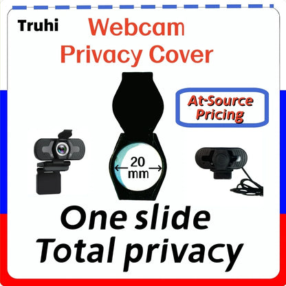 One-Click USB Webcam Privacy Cover - Anti-Hacking Camera Blocker for Logitech C922Pro, Razer & USB Streaming Camera,Easy Install