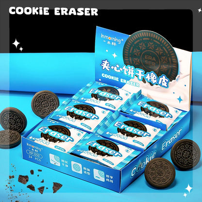 Kawaii stationery items School teacher gift Office Supplies classroom back to school cookie Carton Rubber Erasers cute things