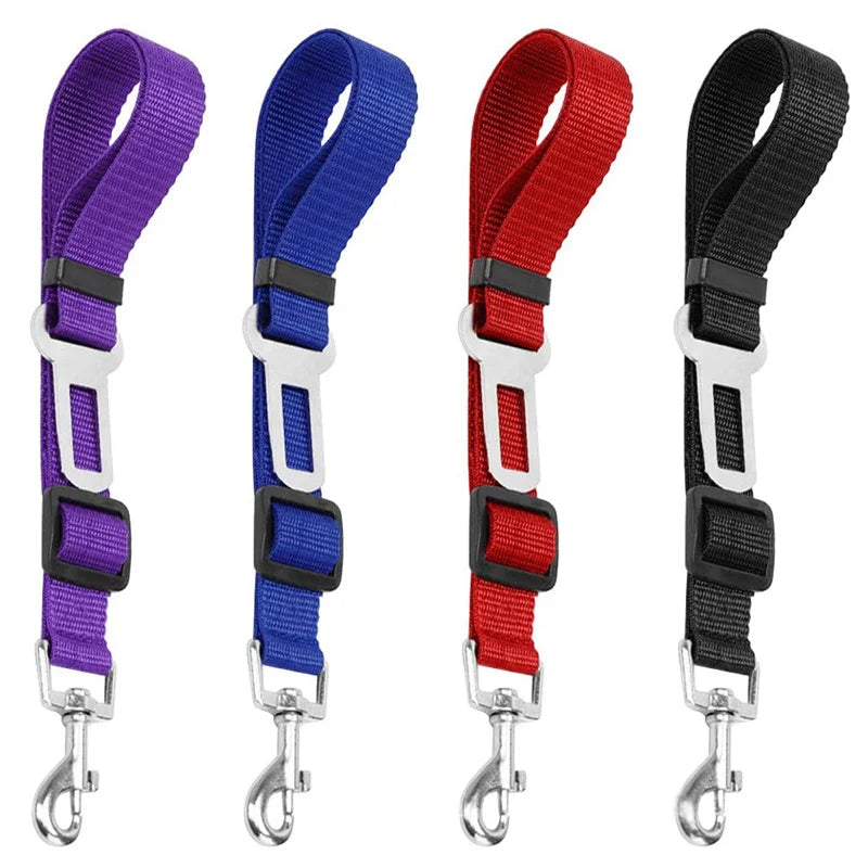 Top-grade Pet Car Safety Belt Dogs Cats Safety Belt Reflective Line Adjustable Seat Belt Length Suitable Any Dog Traction Collar