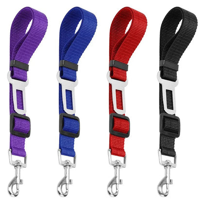 Top-grade Pet Car Safety Belt Dogs Cats Safety Belt Reflective Line Adjustable Seat Belt Length Suitable Any Dog Traction Collar