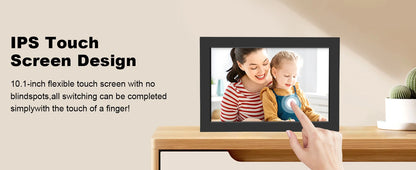 WiFi Digital Photo Frame 10.1 Inch 32GB Smart Digital Picture Frame with 1280x800 IPS HD Touch Screen Digital Frame Gift