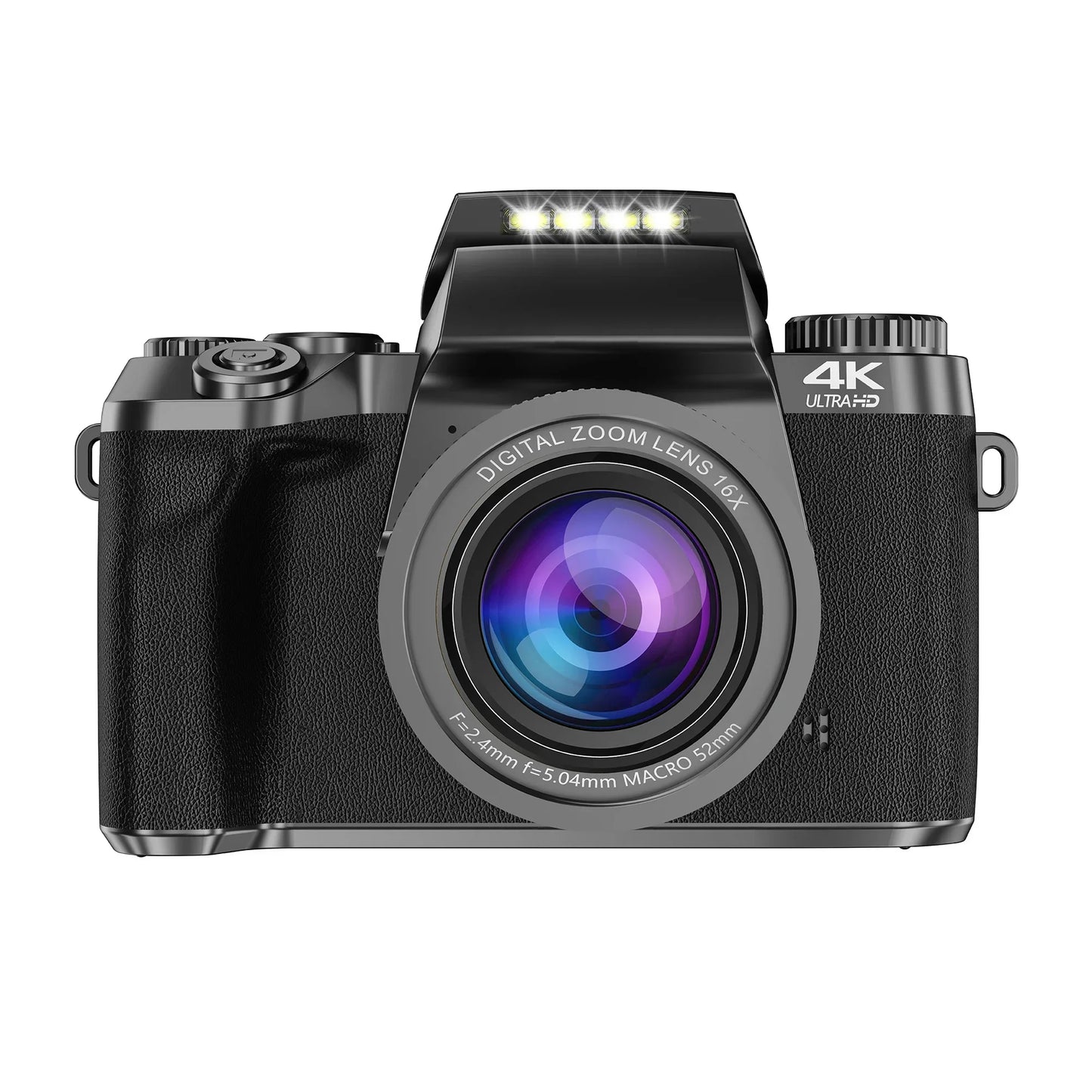 4K DSLR Cameras for Photography 64MP WiFi Auto Focus YouTube Vlogging Video Cameras 60FPS Livestream Camcorder 4" Touch Screen