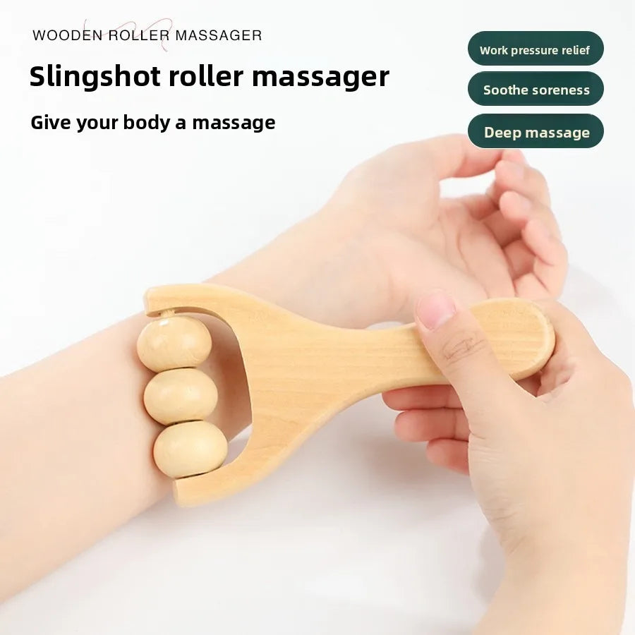 Wooden Face Massage Tools Set Kit Face Sculpting Tool Skin Care Facial Massager Cupping Contouring Facial Roller