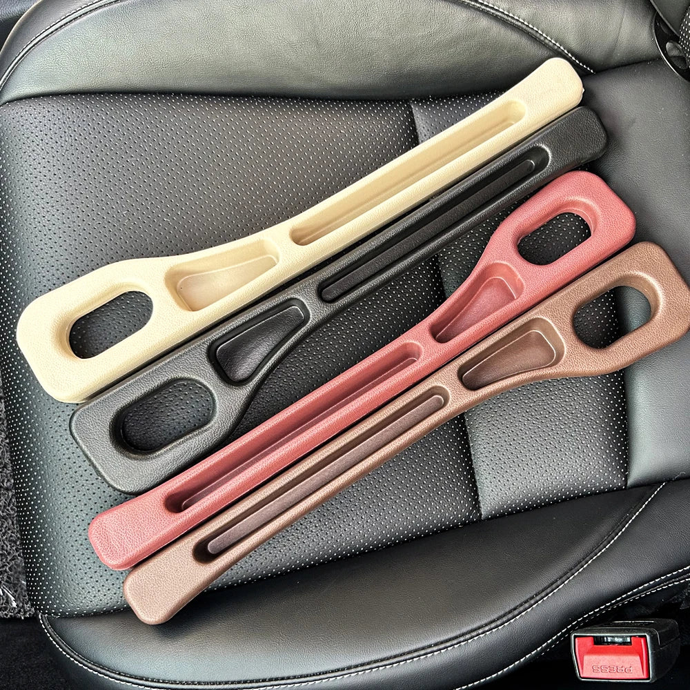 2pcs Car Seat Gap Filler Organizer Waterproof Car Seat Gap Plug Strip with 2 Grooves Seat Gap Storage Auto Interior Accessories