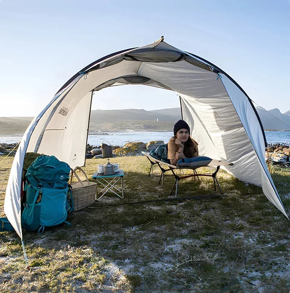 Camping Cot Outdoor Exquisite Camping Folding Bed Lightweight and Portable Safe and Stable High and Low Dual-use Folding Bed