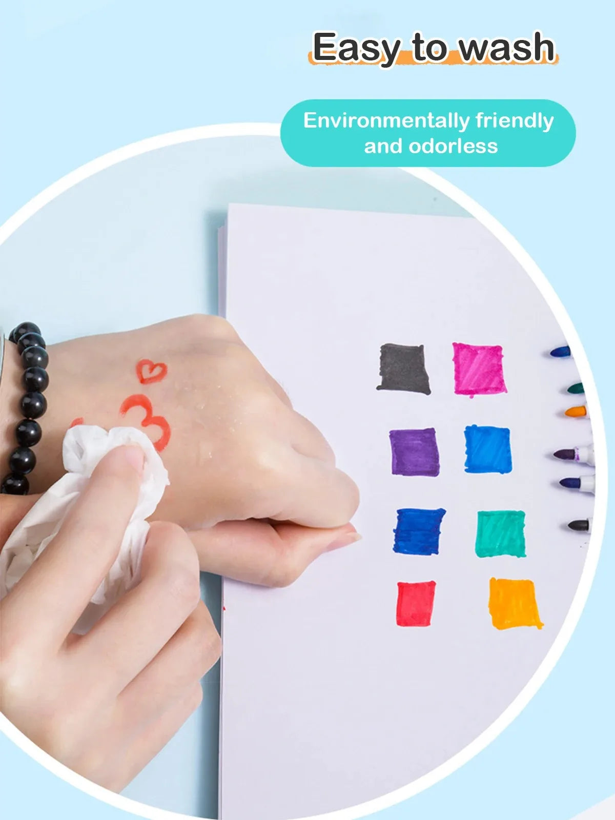 Multi-color optional magnetic whiteboard pens can absorb erasable markers office cultural and educational supplies