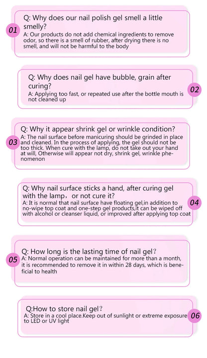 BORN PRETTY 15/10ML 6 IN 1 Nail Glue Gel for Acrylic Nails Soak off Base Gel Top Coat UV Extension Nail Gel False Nail Tips Gel