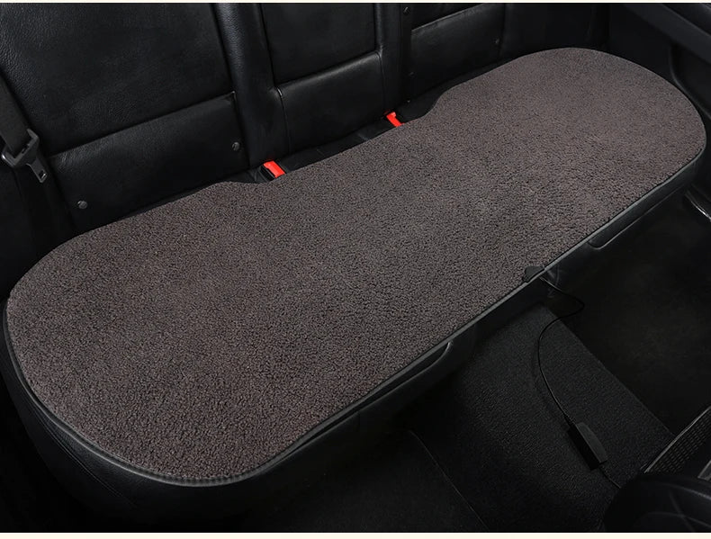 2023 New Car Heated Seat Cushion Made of Lamb Fleece Material, Comfortable and Warm, Suitable for Single Seat, Double Seat, and