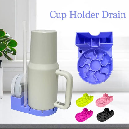 Multicolor Silicone Drain Rack for Tumbler 40oz Cup Drying Racks Straw Cup Lid Holder Water Bottle Accessories Drying Station