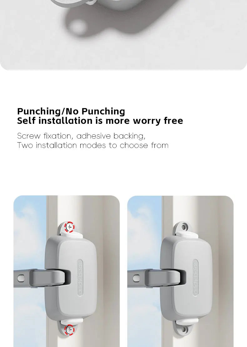 AIBEDILA Window safety door lock buckle childen protection high-rise anti fall windproof fixed limiter for window opening